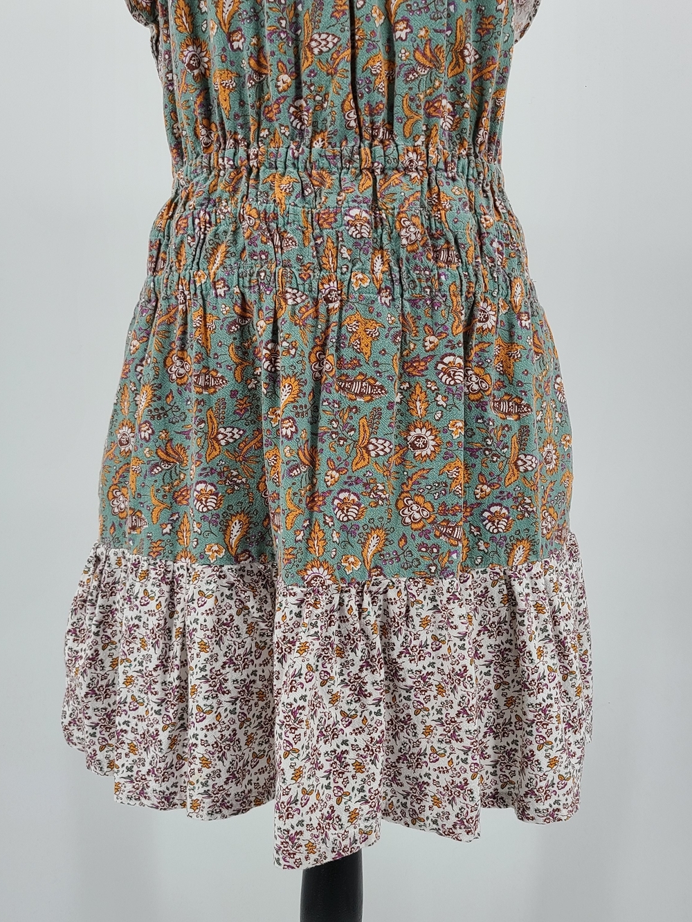 Universal Threads Cotton/Linen Blend Boho Ruffle Dress Size Small - Picture 3 of 9